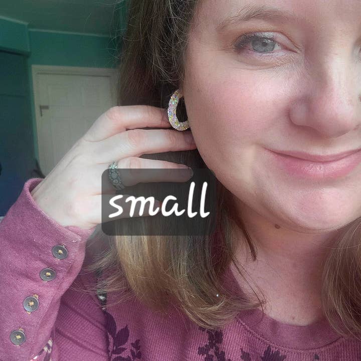 JEMdesigns - Wholesale Dangle Earrings - Blue and Gold Glitter Earrings4