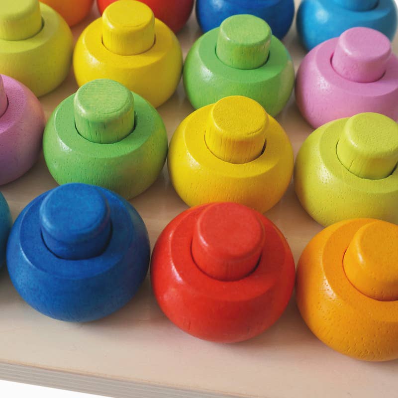 TOYS SERVICE, SL. -ANDREU TOYS- – wholesale Träleksak - Barn – Staplingspärlor i 8 färger, 32 delar9