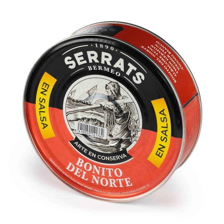 Bonito del Norte in Sauce - Packung mit 4 Dosen zu 1800 g für den Großhandel von Conservas Serrats
