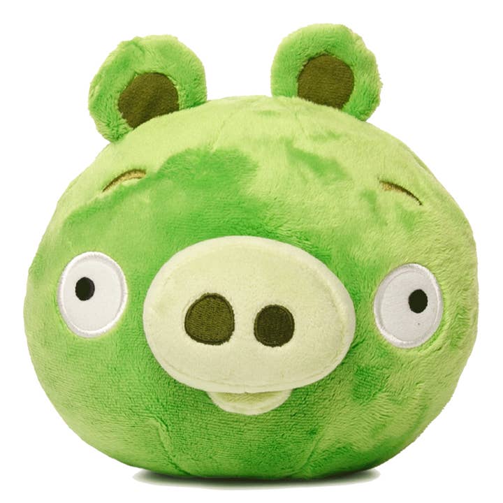Mighty Mojo Toys – wholesale Fyllda/plyschleksaker - Barn och baby – Angry Birds - Gris | Grön grisplysch