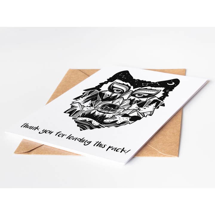 Mountain Mornings - Wholesale Thank You Card - Thank You For Leading This Pack; Greeting Card