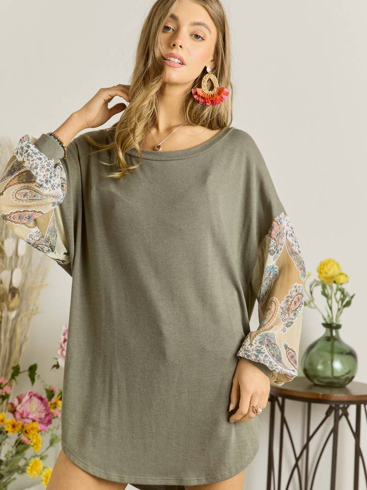 ADORA LA - Wholesale Tunic - Women's - MYT13551C - TWIST OPEN BACK TUNIC TOP