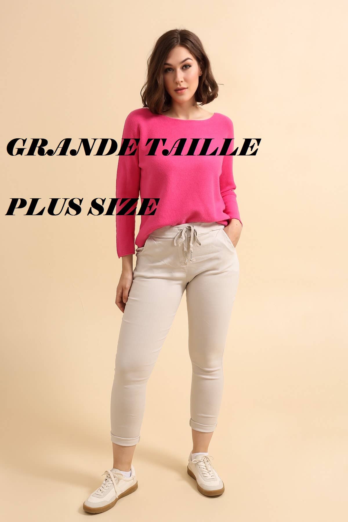 ZAFA PARIS - Wholesale Pants – Women's - 74FB0P002-PLUS size-pantajogg with pouch46