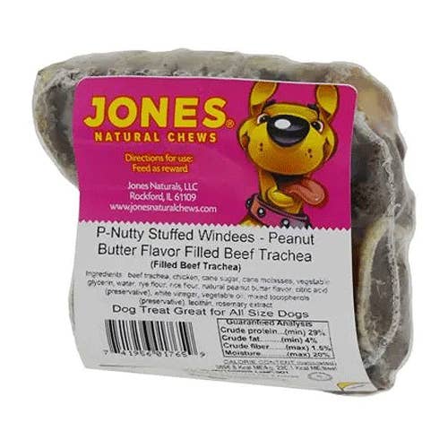 King Wholesale Pet Goods - Wholesale Pet Treats - Dog - JONES Stuffed Windees Peanut Butter 2pk0