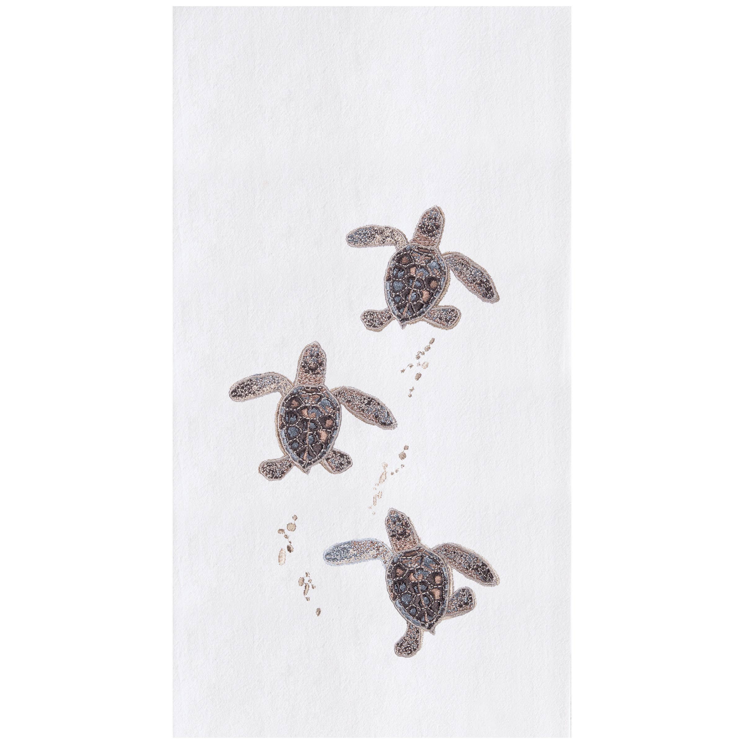C&F Home - Wholesale Tea Towel - Coastal Baby Turtles Kitchen Towel0