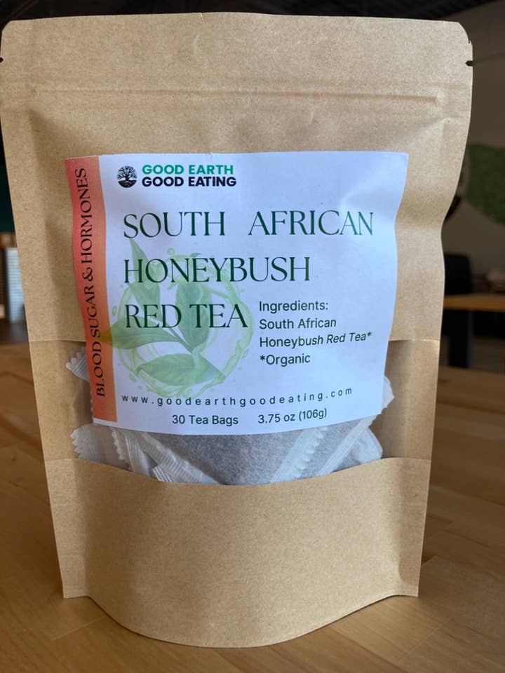 South African Honeybush Red Tea 30 count for wholesale by Good Earth Good Eating