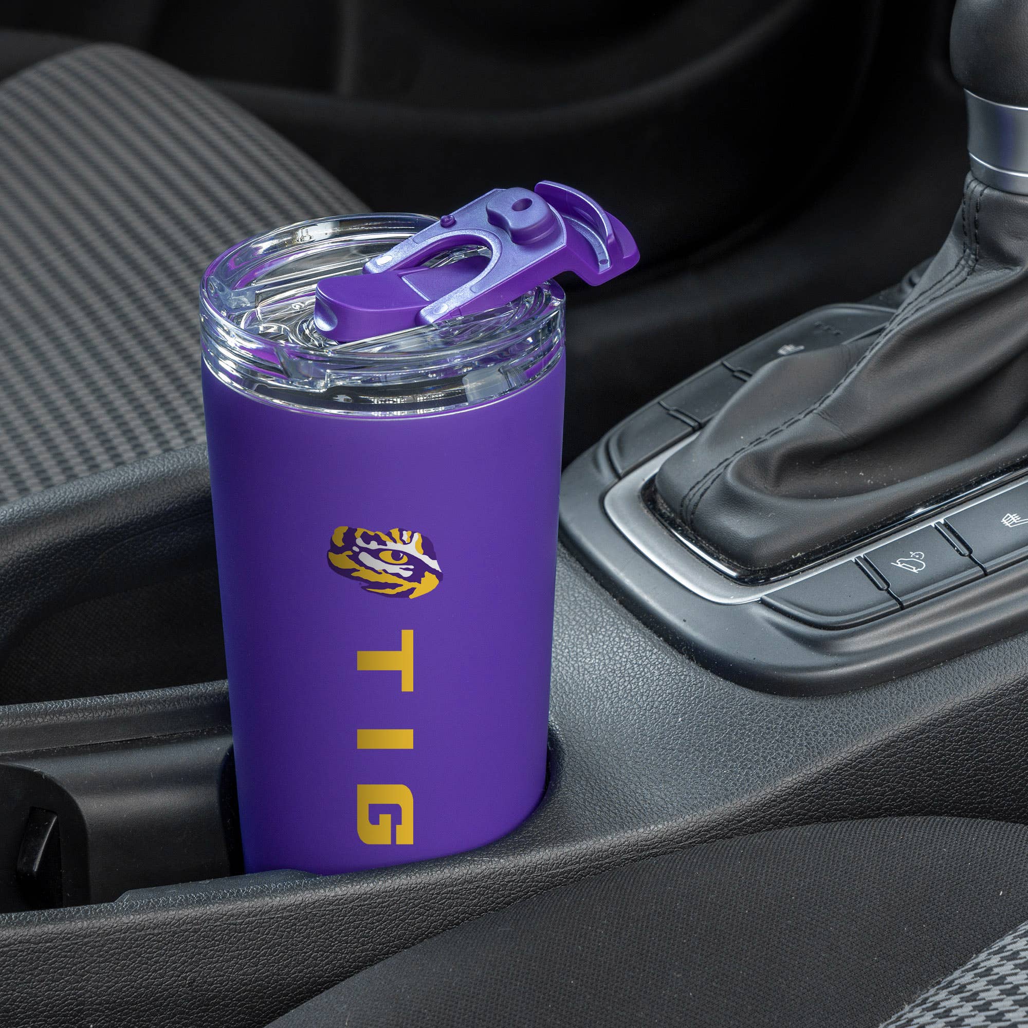 Rico Industries - Wholesale Insulated Mug/Tumbler - NCAA  LSU Tigers Purple 24oz Stainless Steel Tumbler2