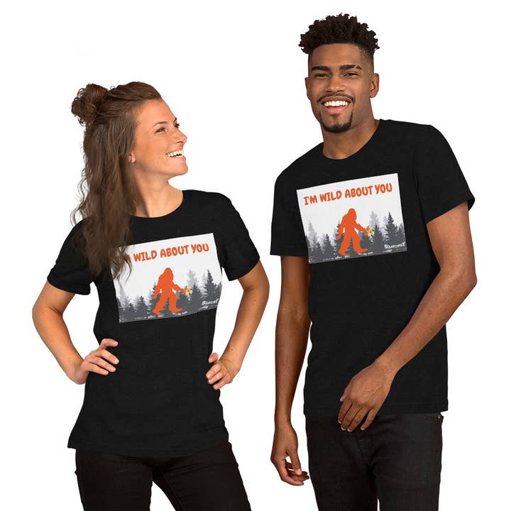 Wild about you Squatchnut T-shirt, uniseks voor wholesale door Squatchnut