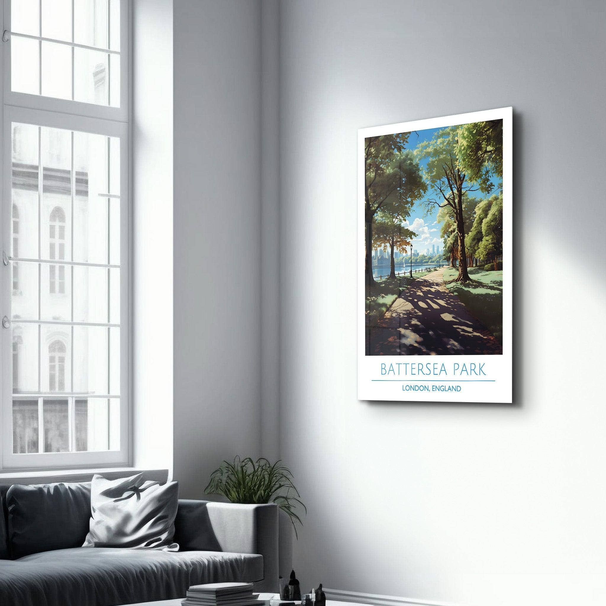 Artdesigna KG - Wholesale Art Print - Battersea Park-London England-Travel Posters | Glass Wall Art3