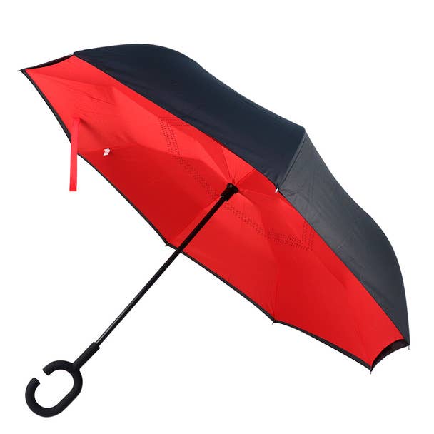 Selini New York - Wholesale Umbrella - Unisex - Solid Color Double Layer Inverted Umbrella0
