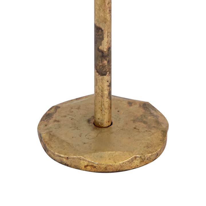 Candle Holder H 9" x Dia 2.25" Old Brass for wholesale on Faire