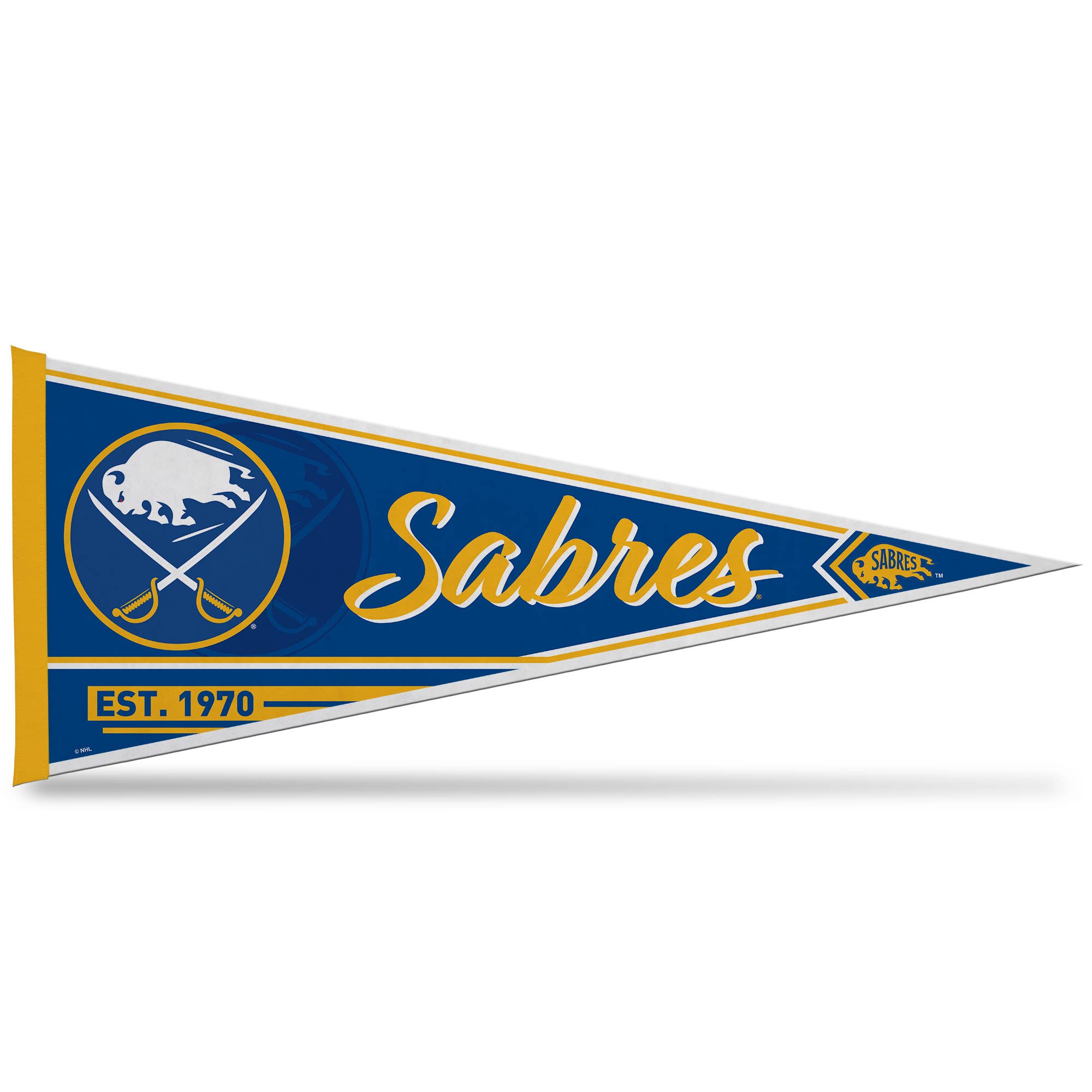 Rico Industries - Wholesale Flag - NHL Hockey Buffalo Sabres Classic Soft Felt 12X30 Pennant0