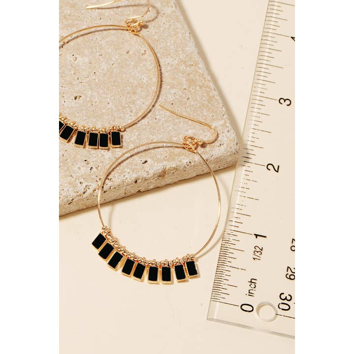 Anarchy Street - Wholesale Dangle Earrings - Epoxy Charms Hoop Dangle Earrings