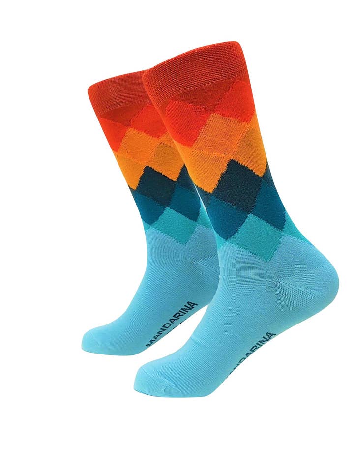 Diamante 1 por atacado de Mandarina Socks