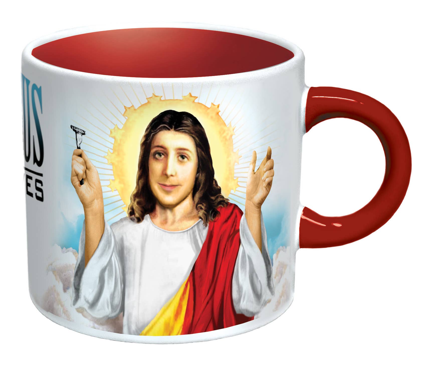 Unemployed Philosophers Guild - Wholesale Coffee Mug - Jesus Shaves Heat-Changing Coffee Mug1