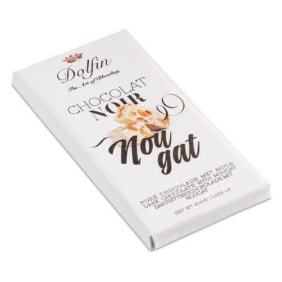Dolfin - Wholesale Chocolate Bar - 30g Tablet - Dark Nougat