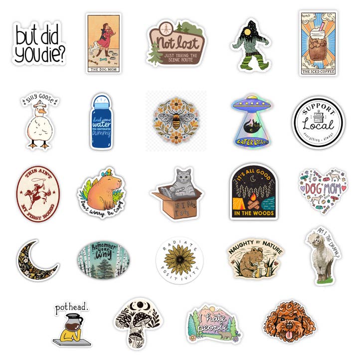 Big Moods - Wholesale Retailer Display - Paper & Novelty - 24 Pocket Wall Sticker Display2