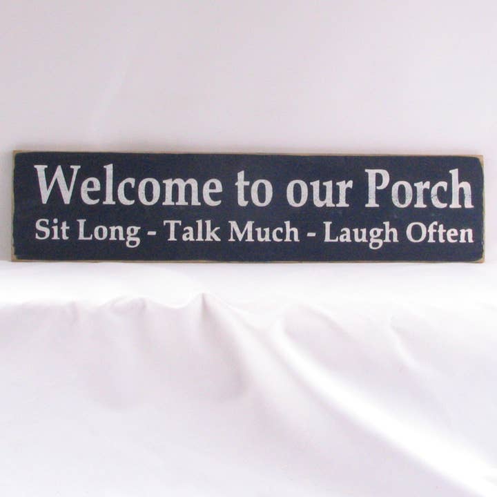 New Direction Crafters - Vendita all'ingrosso Cartelli - Cartello in legno Welcome to our Porch, Welcome to our Porch Distr2