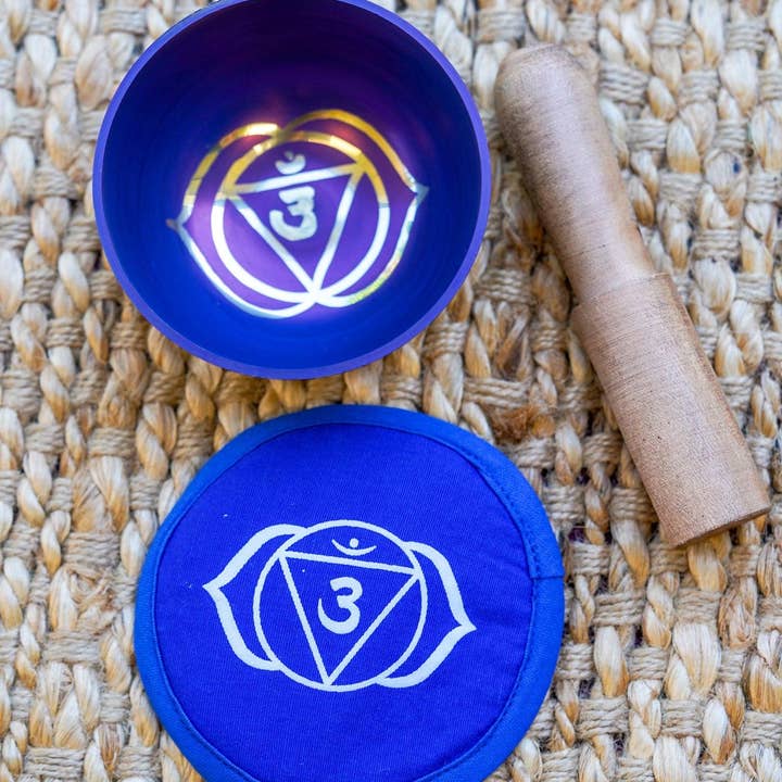 Himalayas Shop - Vente Accessoire de méditation - Ensemble de 7 bols chantants colorés Chakra8