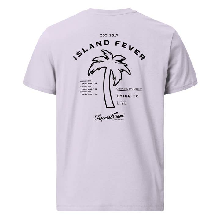 T-shirt Island Fever en coton biologique pour la vente par Tropical Seas Clothing