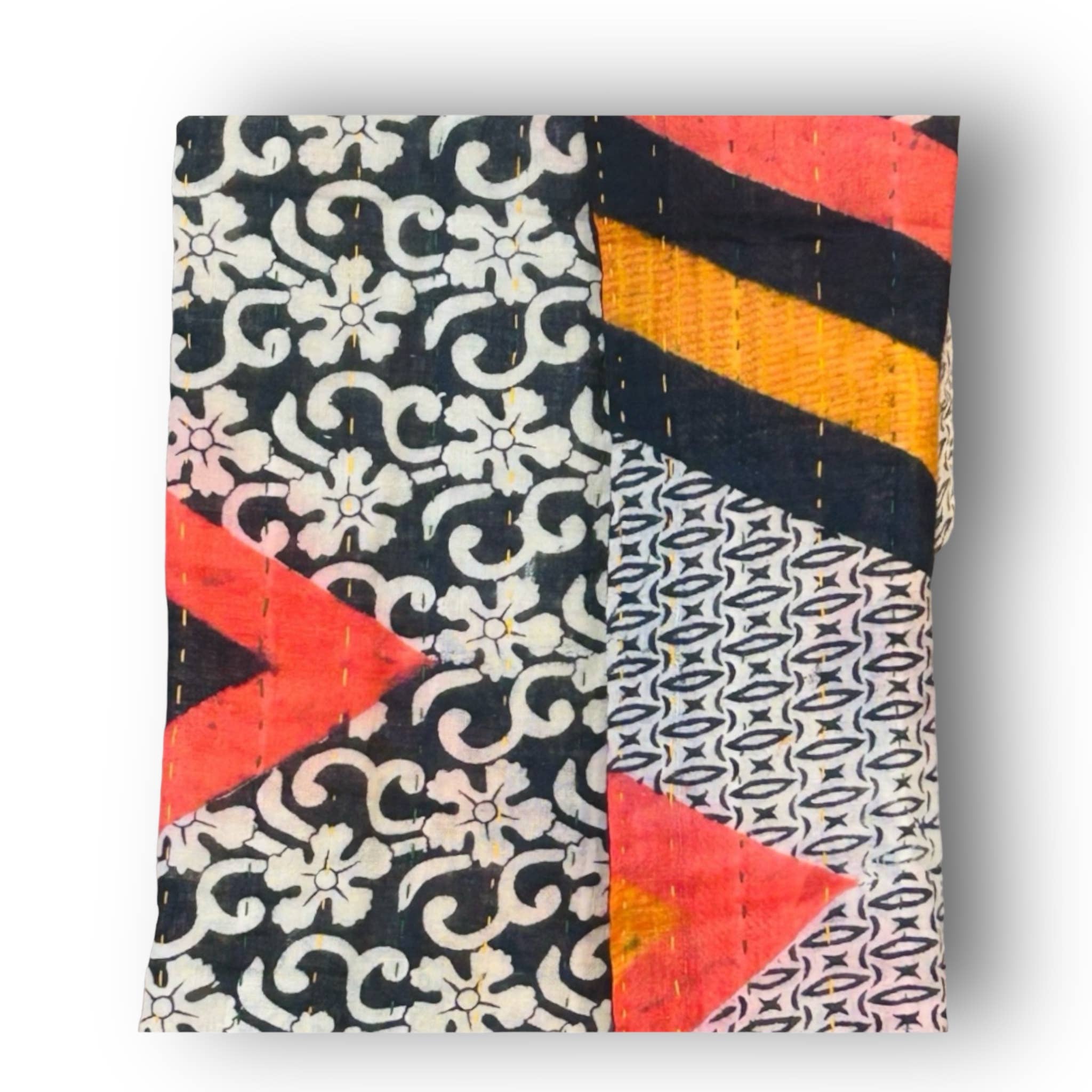 Mondo Trading Company - Wholesale Tea Towel - Tea/Hand Towels- Fairtrade Kantha Recycled Sari 4