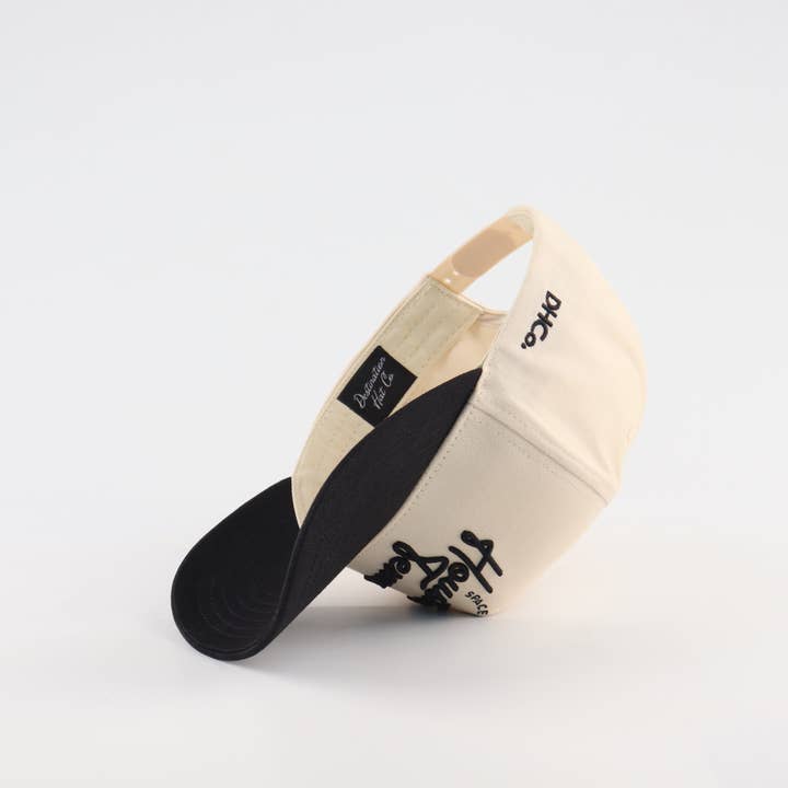 Beige Black The "Houston" Script Hat for wholesale on Faire5