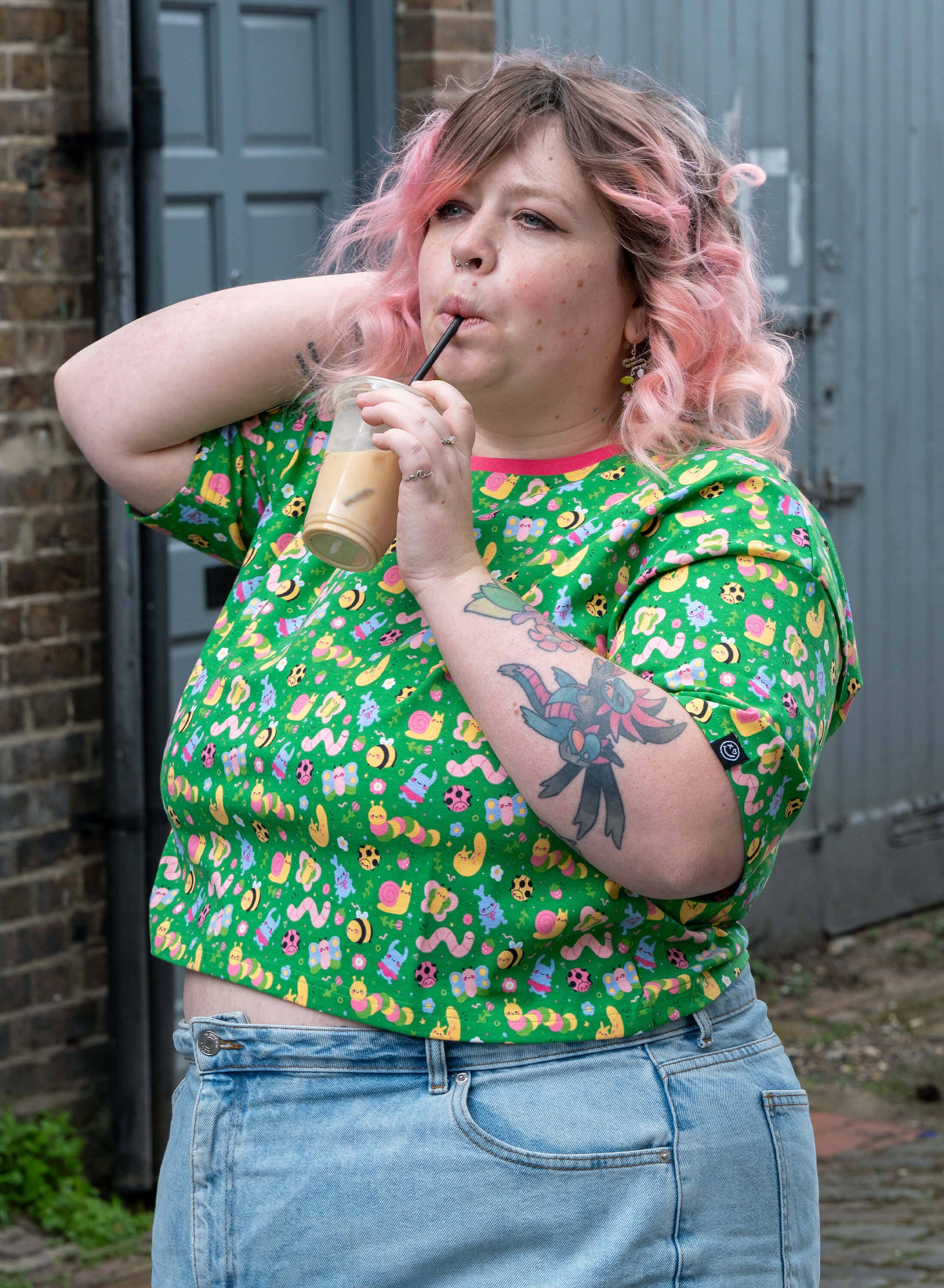 Rebel Romance – wholesale T-shirt – women's – Rebel Romance x Dipstick Store Bugs Cropped Boxy Tee10