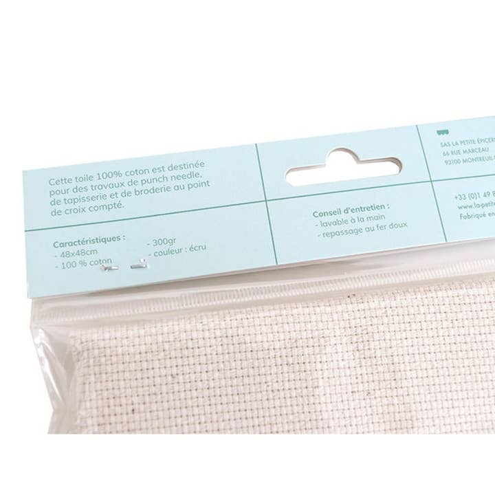 La Petite Épicerie - Wholesale Craft Supplies - Punch Needle canvas coupon - 48 x 48 cm