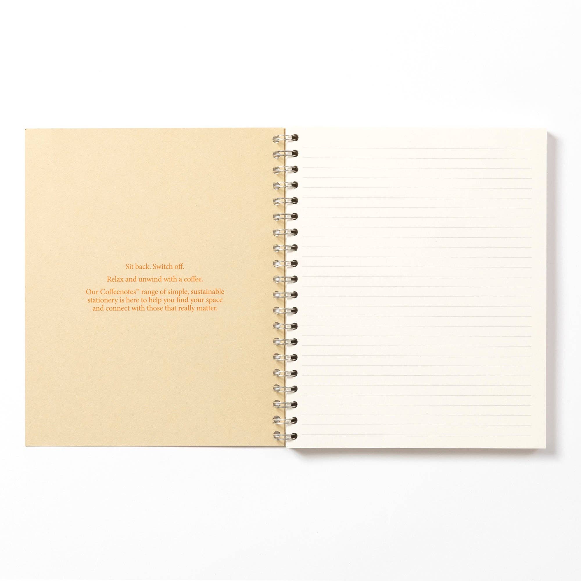 Coffeenotes – wholesale Notebook – Kraft Wirebound Notebook (Lined)1