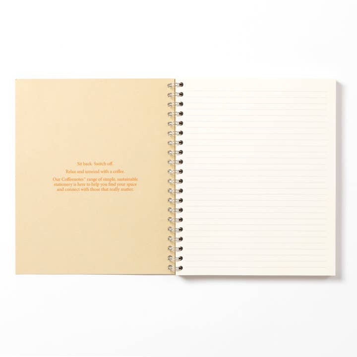 Coffeenotes – wholesale Notebook – Kraft Wirebound Notebook (Lined)1
