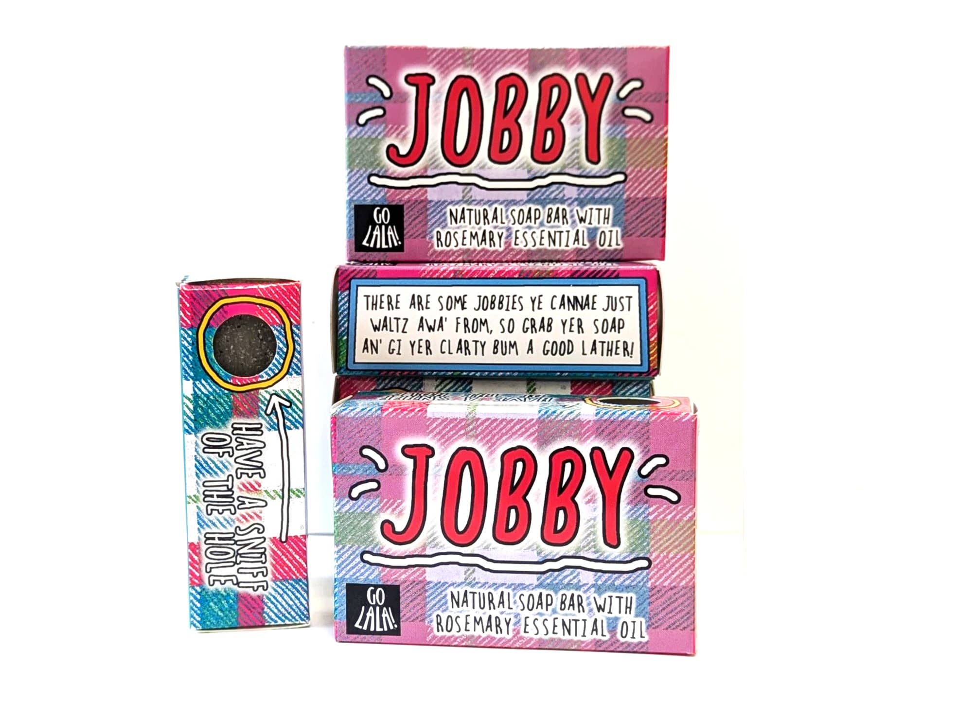Go La La – wholesale Bar Soap – Jobby: Rosemary fragranced  Funny Scottish soap1