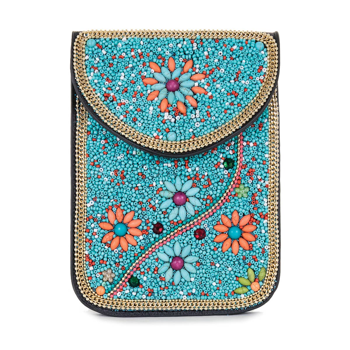 22 Tote - Vendita all'ingrosso Borsa a tracolla - Donna - Borsa a tracolla per cellulare in pelle vegana con perline3