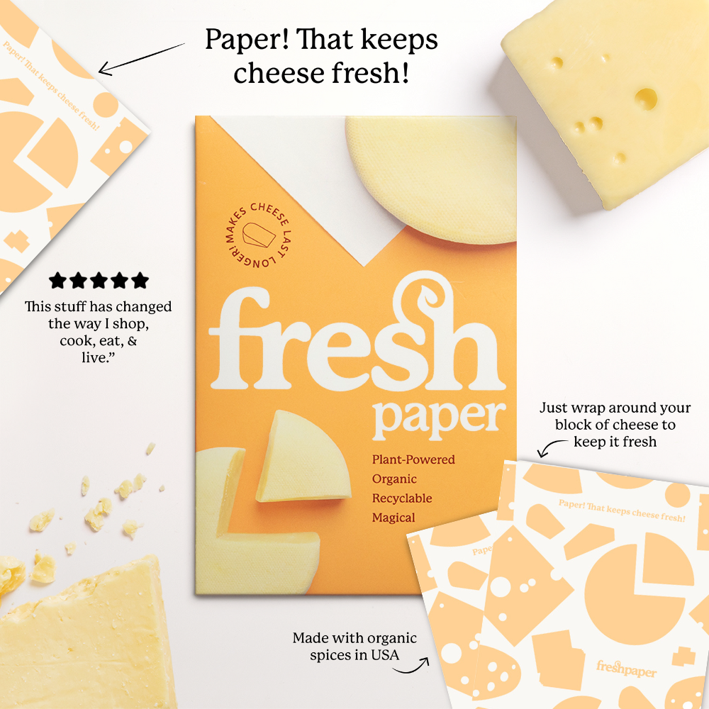 FreshPaper Food Saver Sheets for Bread - Keep Baked Goods Fresh, Perfect for Bag