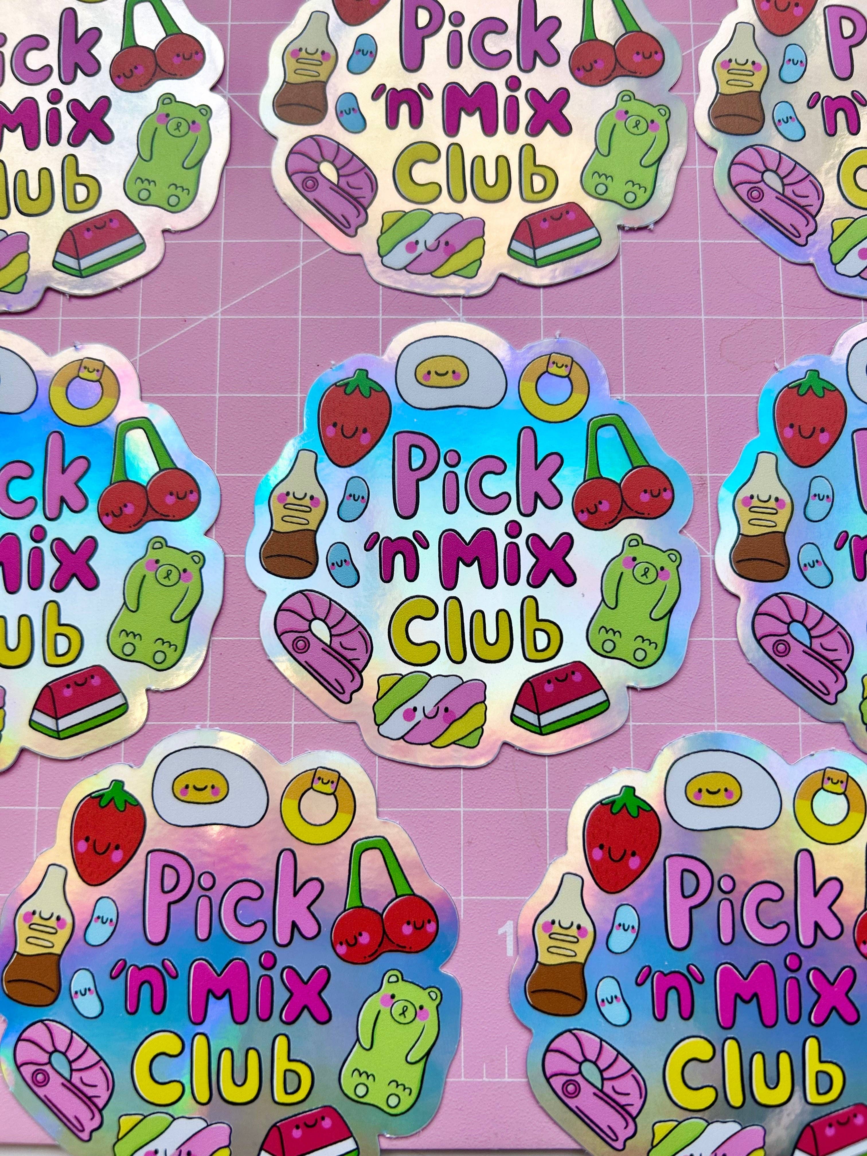 Kellylou – wholesale Sticker – Pick 'n' Mix Club Holographic Sticker2