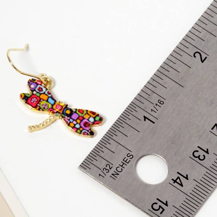 Epoxy Dragonfly Dangle Drop Earrings for wholesale on Faire1