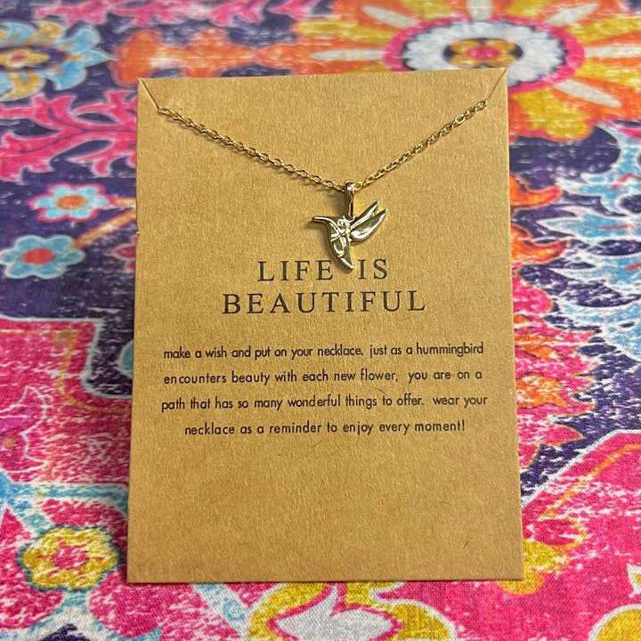 Briano Wholesale - Wholesale Pendant/Charm Necklace - Inspirational Make a Wish Necklaces With Card26