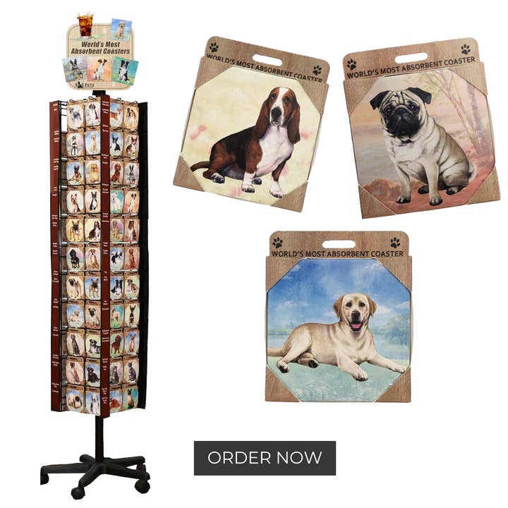Hem Coaster-paket (ENDAST DISPLAY) för wholesale av E&S Pets