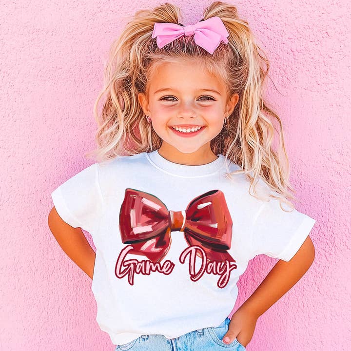 T-shirt bordeaux pour jour de match pour la vente par Under The Lights Designs