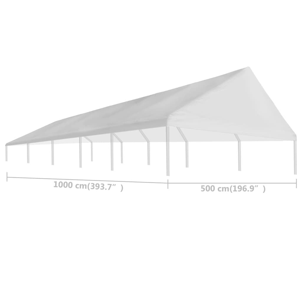 Greenwestons - Wholesale Tent - Green's Party Tent Roof 16.4'x32.8' White3