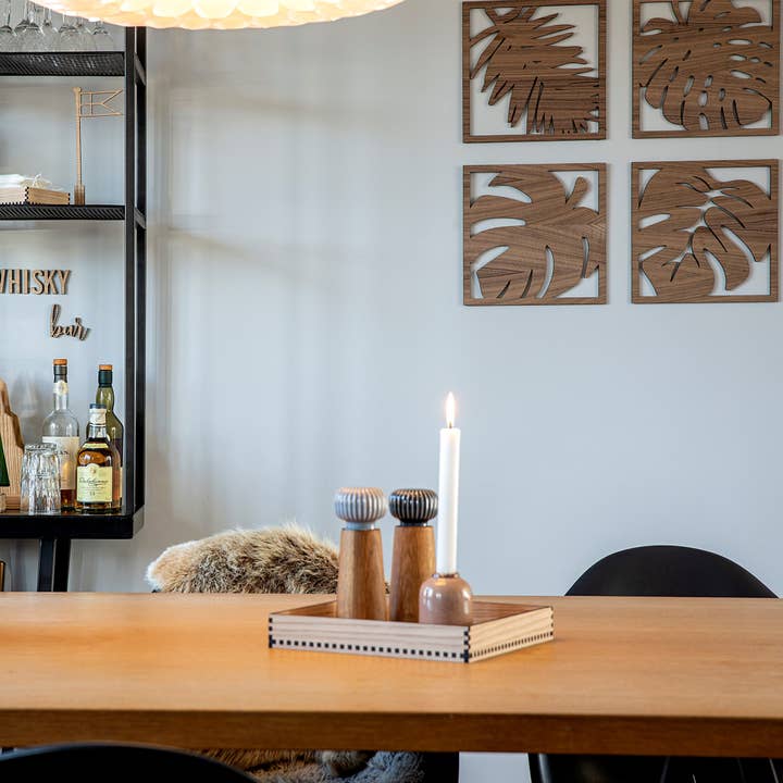 Juego de 4 hojas talladas - 300x300 mm para venta al por mayor de Treend