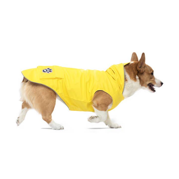Yellow Torrential Tracker Dog Raincoat (Yellow) for wholesale on Faire2