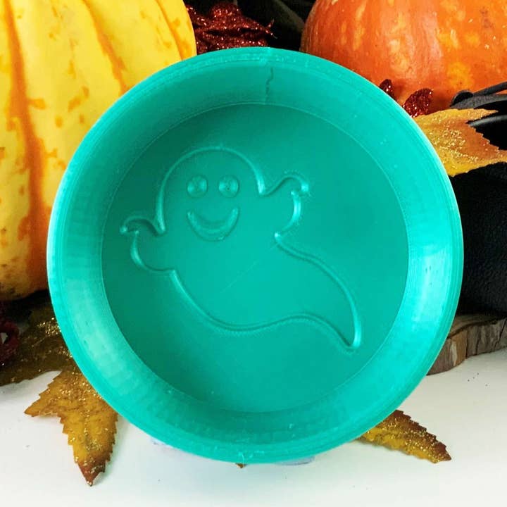 Halloween GHOST Bath Bomb Mould - 3D Moulds - 3D Printed Shower Steamer Mould - Handmade Shower Bomb Mould for wholesale by Ocean Moulds