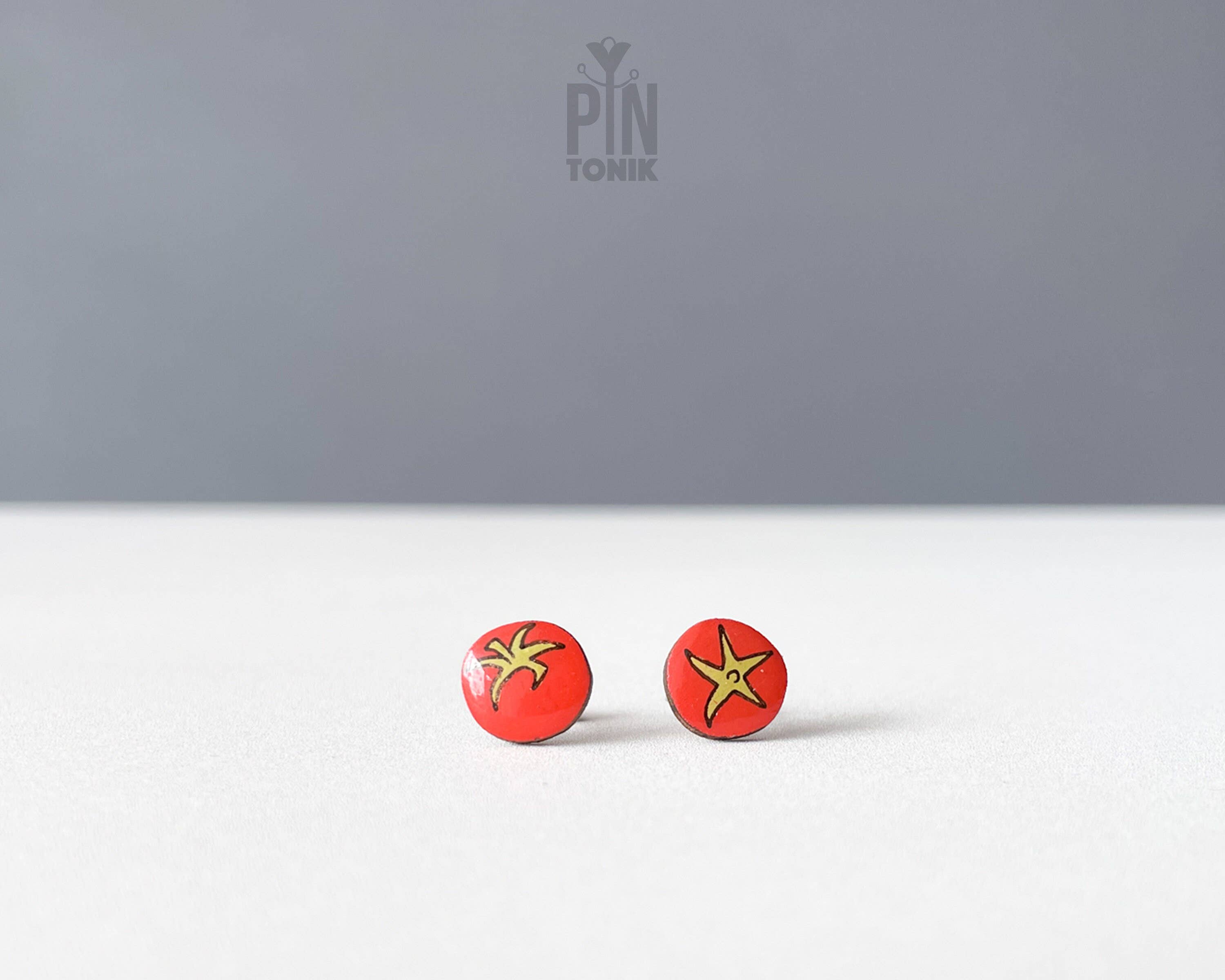 PinTonik – wholesale Solitärörhängen – Tomatörhängen - Funky fruktörhängen - Roliga presenter4