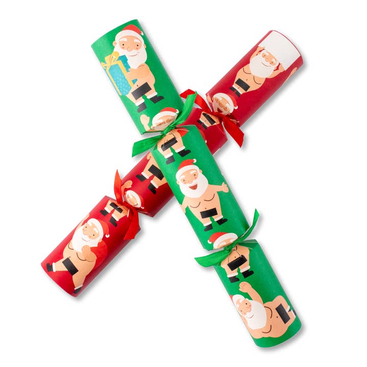 Crackers for Bonbons - Wholesale Christmas decoration - DIY - Naughty Santa, Pack of 8 | Bonbon Crackers1