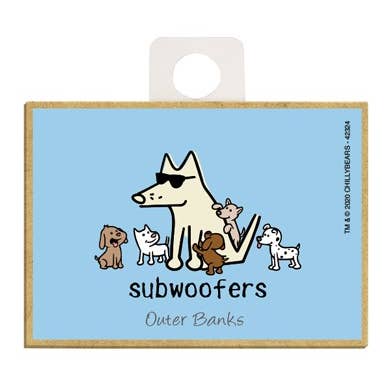 imán de madera para nevera con subwoofers para venta al por mayor de SJT Enterprises, Inc.