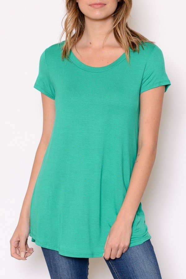 Chris & Carol Apparel - Wholesale Tunic - Women's - XJ413145T - Perfect Solid Plus Size Basic Tee Short Sleeve22