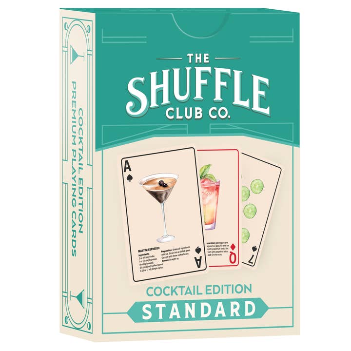 Cocktail Playing Cards – Classic Drinks, Bold Design for wholesale by Shuffle Club Co