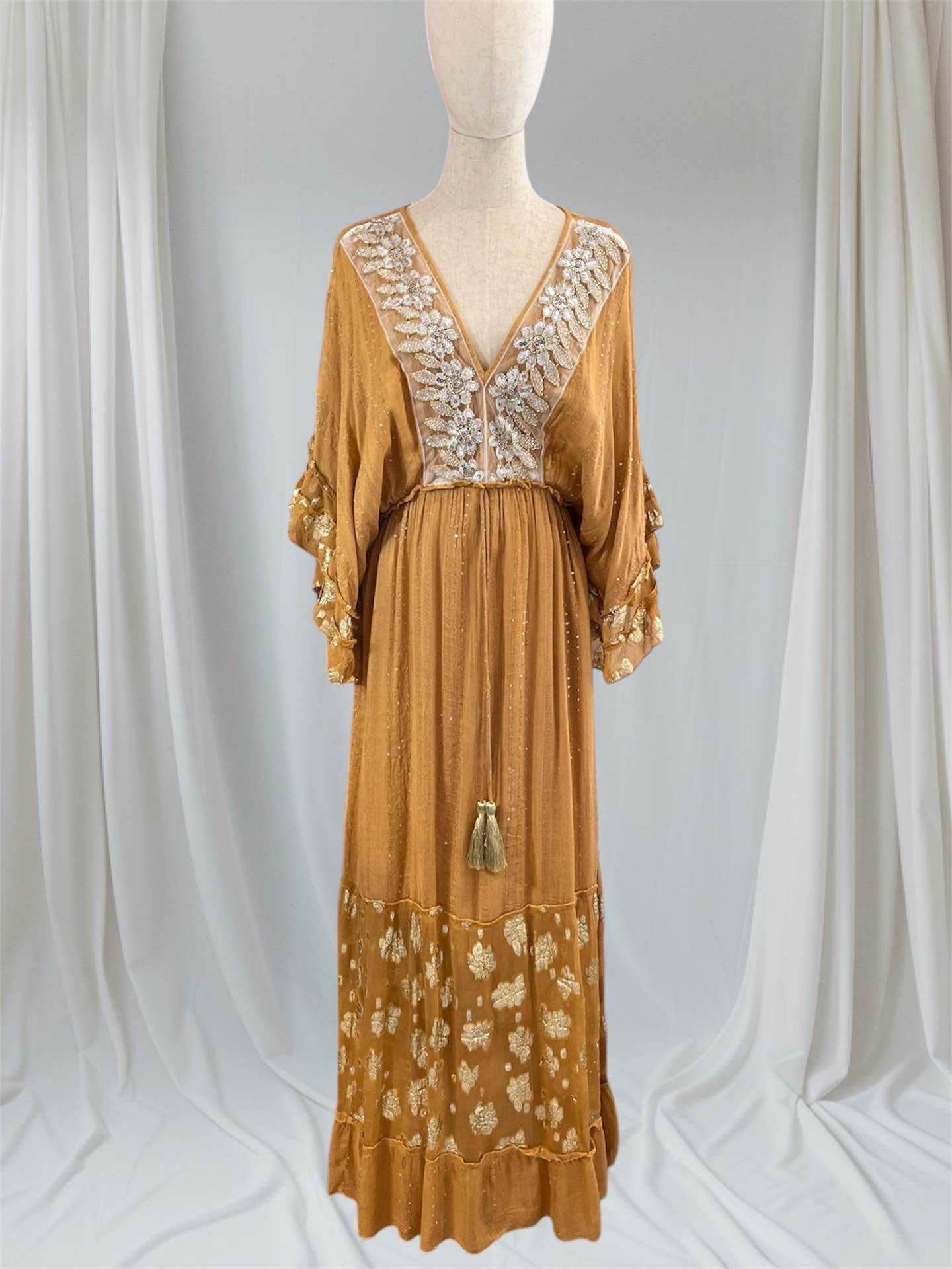 SWEET MAGIC MODA Y COMPLEMENTOS - Wholesale Dress - Women's - BOHO CHIC DRESS WITH HAND-EMBROIDERED DETAILS