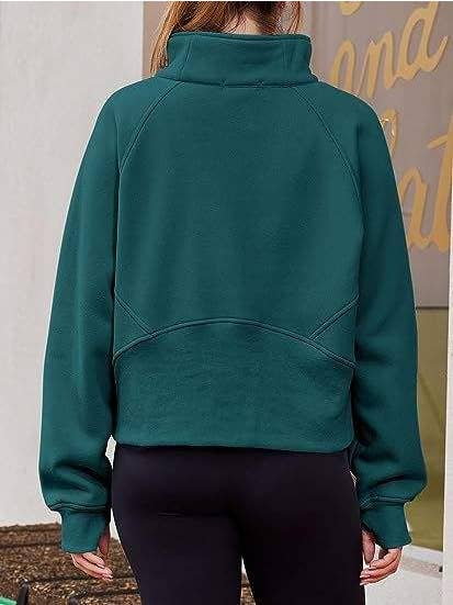 Queen Fashion - Wholesale Blouse - Women's - dove funnel neck half zip5