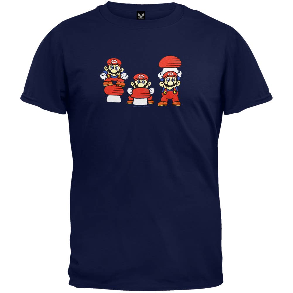 Official Store - Vente T-shirt sérigraphié – homme - Nintendo - T-shirt Homme Champignon Mario0